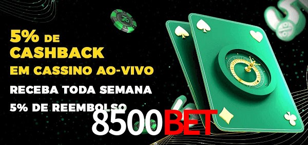 Promoções do cassino ao Vivo 8500bet